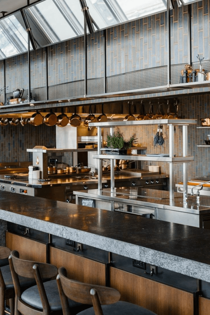 Modern commercial kitchen